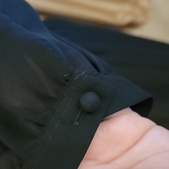 NEXT made in Great Britain Vintage  Black Chiffon Dress Size 10 - Picture 5 of 10